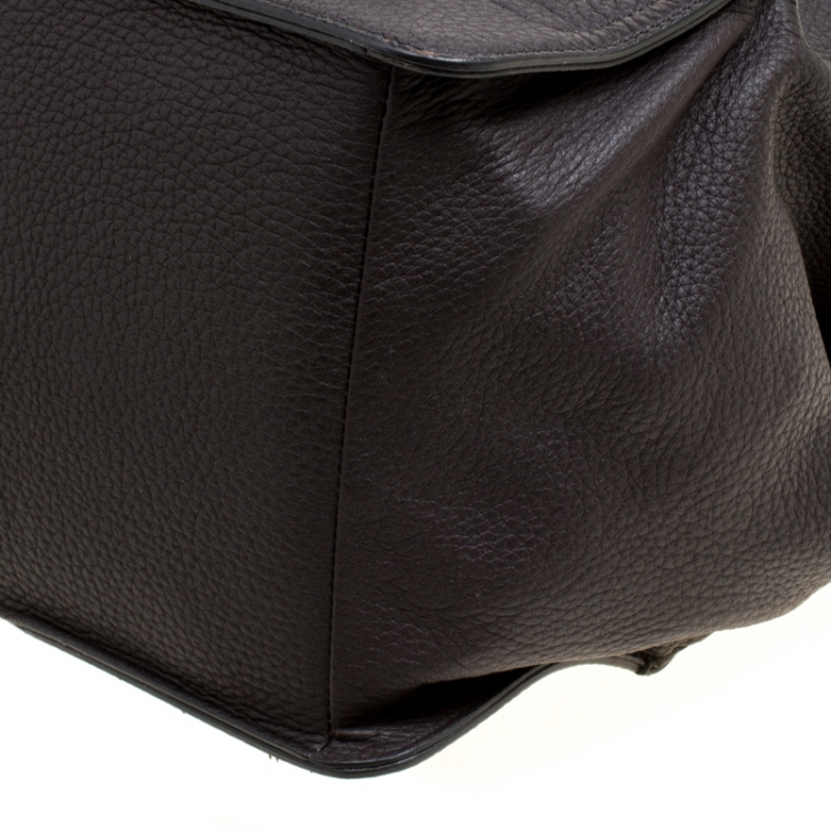 Pre Owned Bottega Veneta Black Leather Tote