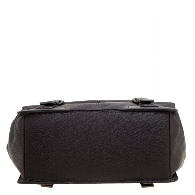 Pre Owned Bottega Veneta Black Leather Tote