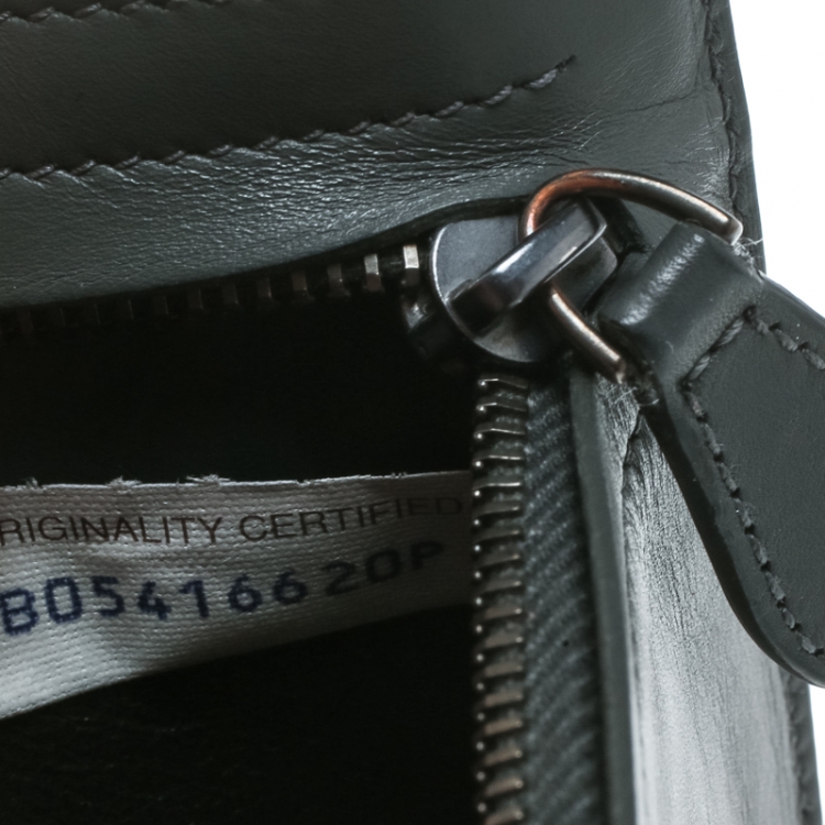 Pre Owned Bottega Veneta Grey Intrecciato Leather Card Holder 8CC