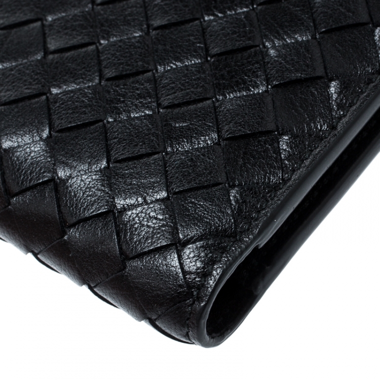 Pre Owned Bottega Veneta Intrecciato Leather Bifold Wallet