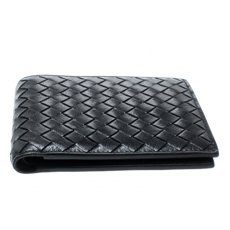 Pre Owned Bottega Veneta Intrecciato Leather Bifold Wallet
