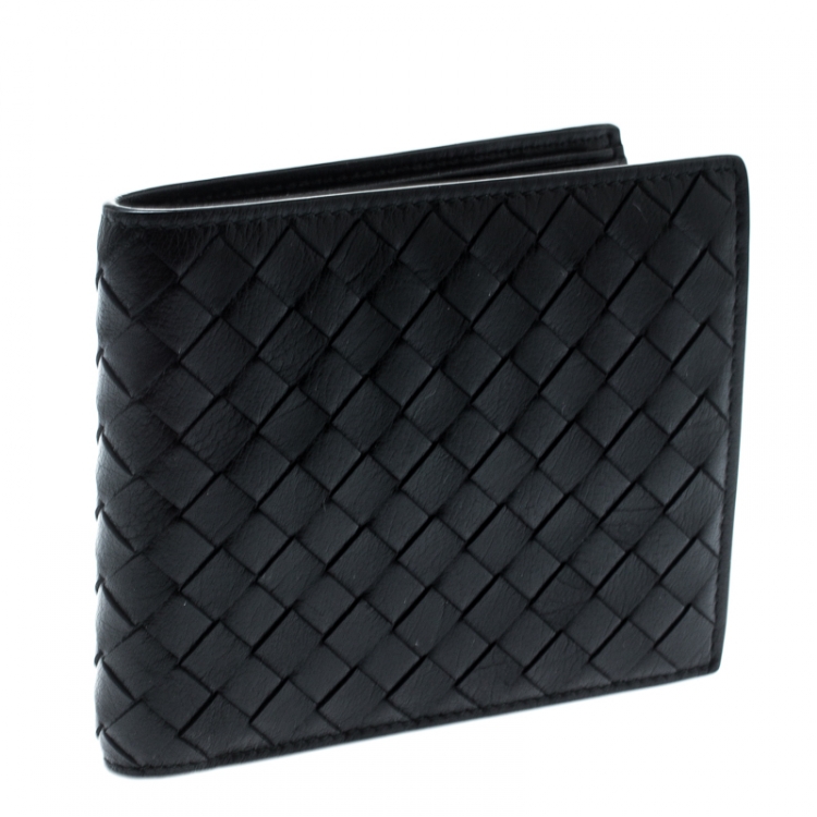 Pre Owned Bottega Veneta Intrecciato Leather Bifold Wallet