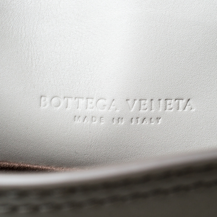 Pre Owned Bottega Veneta Tri Color Intrecciato Leather Checker Tote