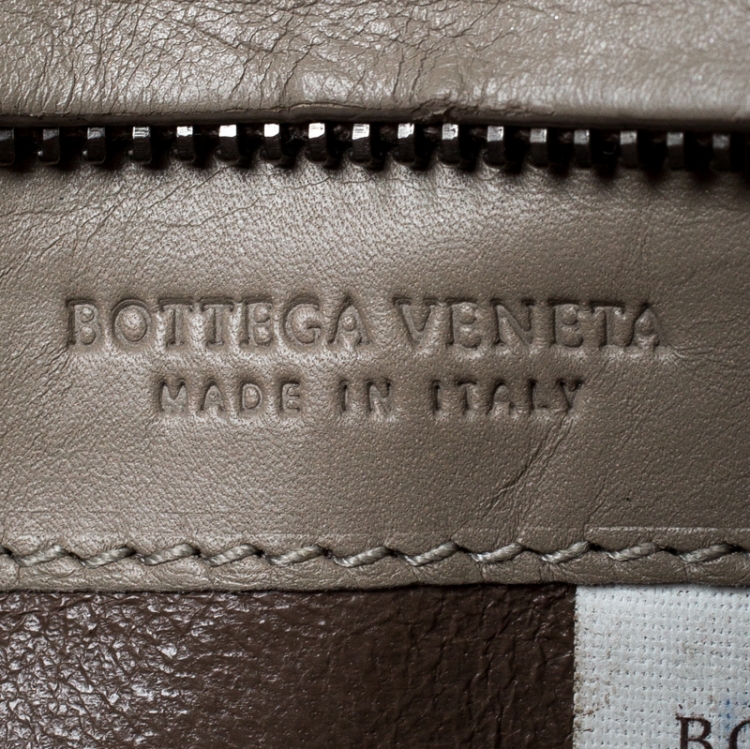 Pre Owned  Bottega Veneta Beige Intrecciato Leather Card Holder 8CC