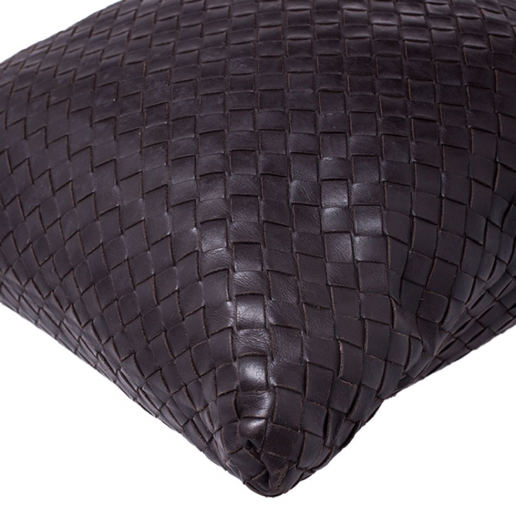 مملوكة مسبقًا Bottega Veneta Dark Brown Intrecciato Nappa Leather Messenger Bag