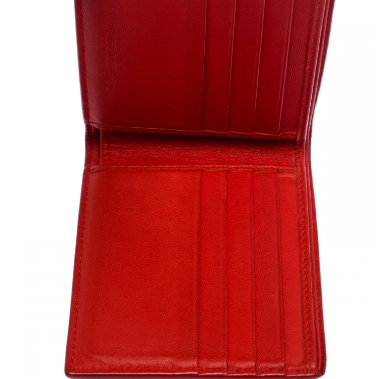 Pre Owned Bottega Veneta Brown Intrecciato Leather Bifold Wallet