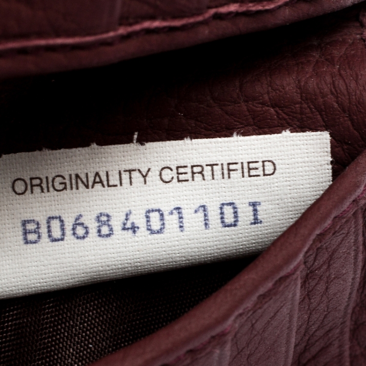 Pre Owned Bottega Veneta Burgundy Intreciatto Leather Bifold Wallet