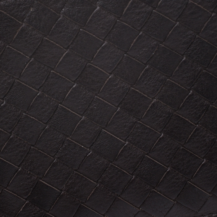 Pre Owned Bottega Veneta Black Intrecciato Leather Bi-Fold Wallet