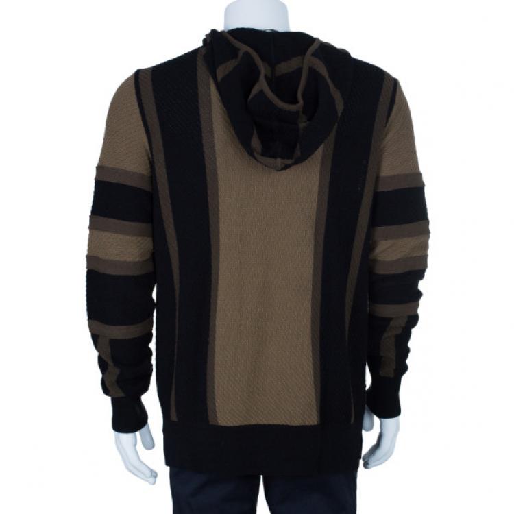 Pre Owned Bottega Veneta Men's Patterned Knit Cotton Sweater M