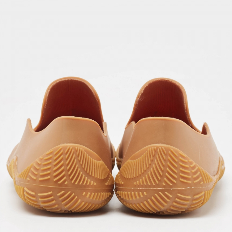 Pre Owned Bottega Veneta Brown Rubber Climber Sneakers Size 44