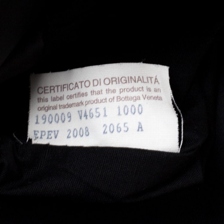 Pre Owned Bottega Veneta Black Intrecciato Leather Briefcase  