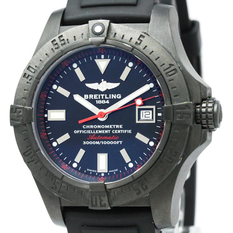 Pre Owned Breitling Blue PVD Coated Stainless Steel Bentley Men's Wristwatch 44MM