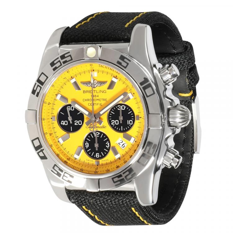 breitling yellow face limited edition