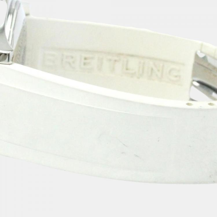 Pre Owned Breitling White Stainless Steel Superocean A17364 Automatic Men's Wristwatch 42 mm