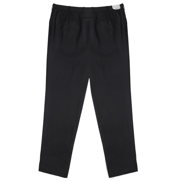 Pre Owned Brioni Black Roman Style Wool Trousers 4XL