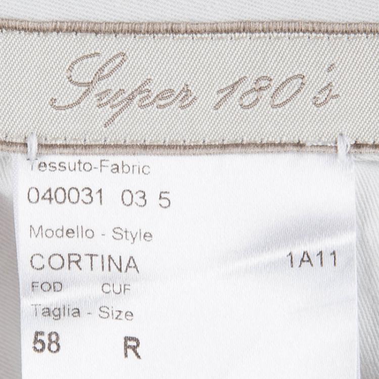 Pre Owned Brioni Black Roman Style Wool Trousers 4XL