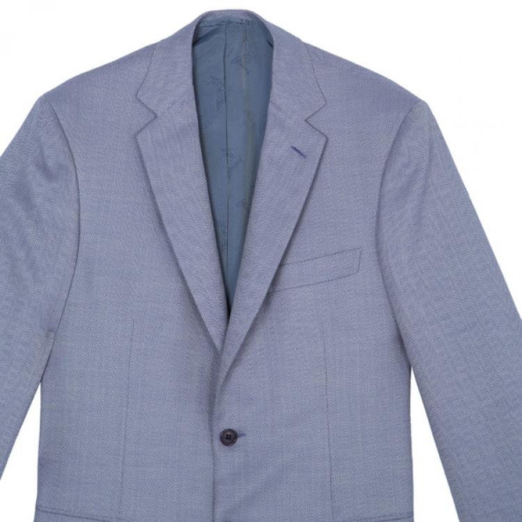 Pre Owned Brioni Ash Brown Colosseo Blazer Jacket EU48