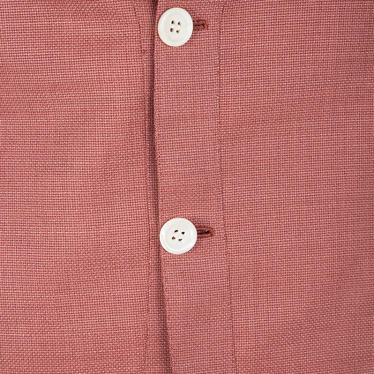 Pre Owned Brioni Red Textured Wool regular Fit Jardigan Jacket L