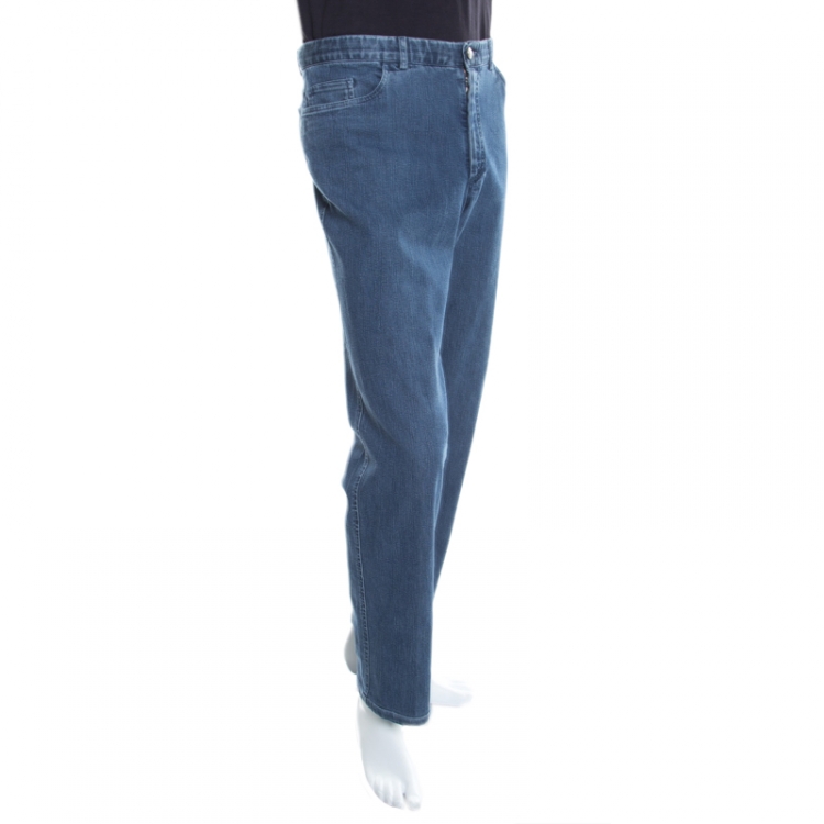 Louis Vuitton Washed Slim Jeans Washed Indigo. Size 40