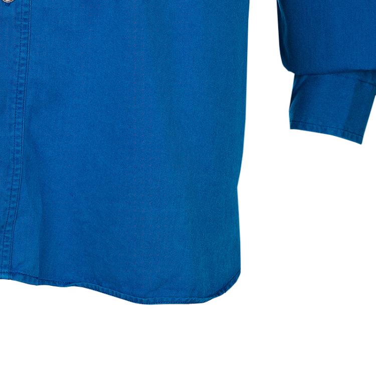 Pre Owned Brioni Men's Blue Cotton Shirt XL