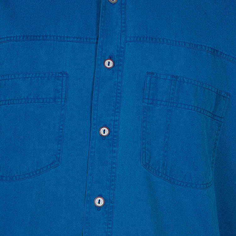 Pre Owned Brioni Men's Blue Cotton Shirt XL