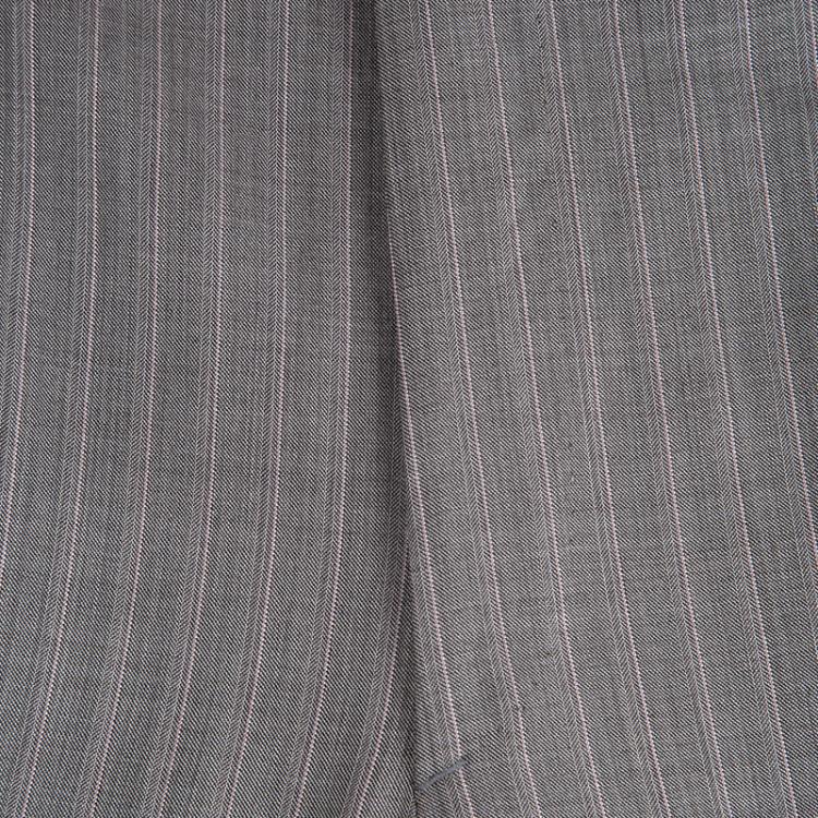 مملوكة مسبقًا Brioni Grey Striped Wool Roman Style Palatino Suit 4XL
