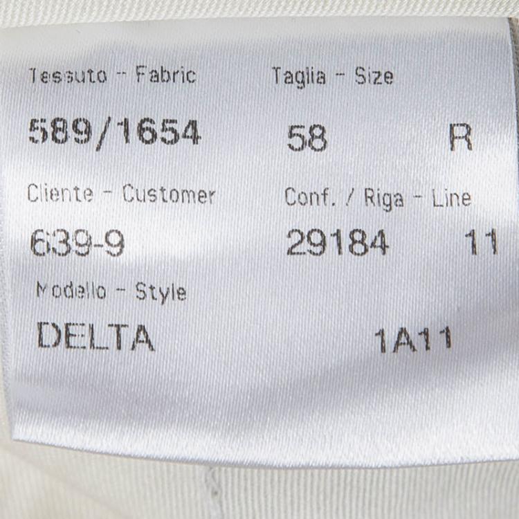 مملوكة مسبقًا Brioni Grey Striped Wool Roman Style Palatino Suit 4XL