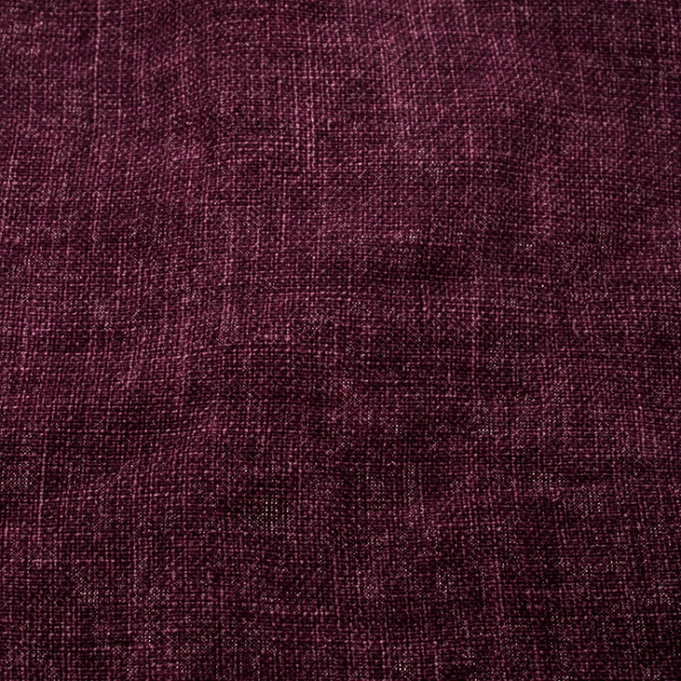Pre Owned Brunello Cucinelli Burgundy Cross Stitch Detail Linen Pocket Square