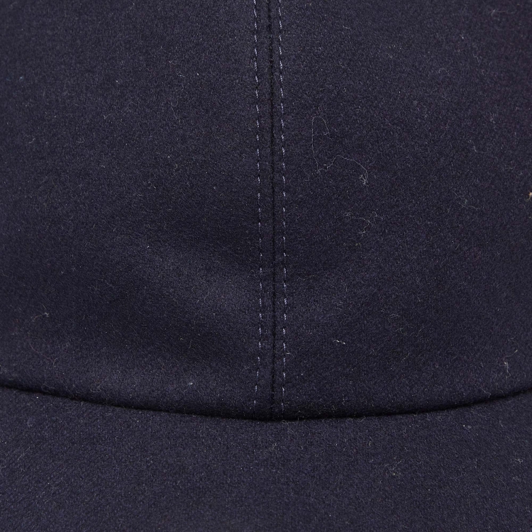 Pre Owned Brunello Cucinelli Navy Blue Wool Cap L
