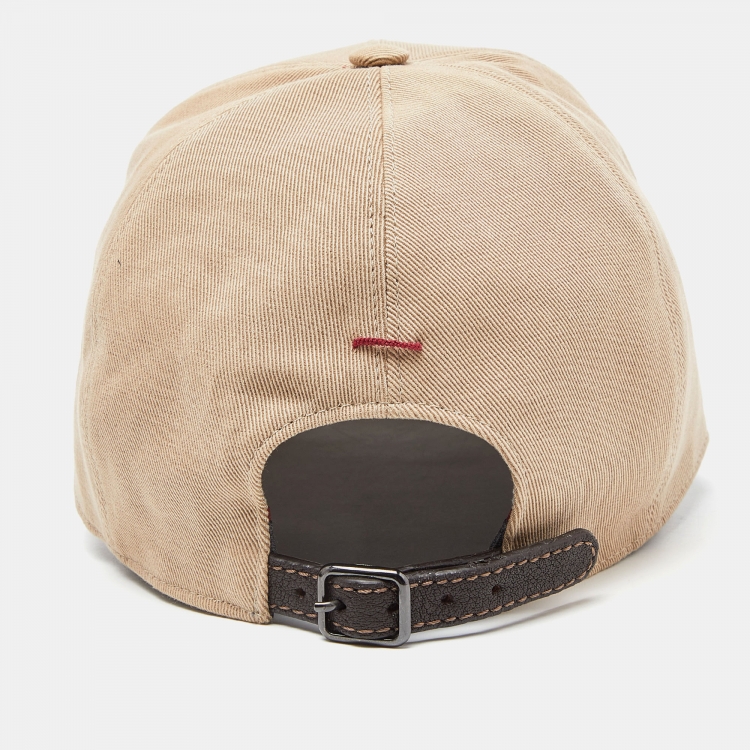 Pre Owned Brunello Cucinelli Beige Cotton Cap L