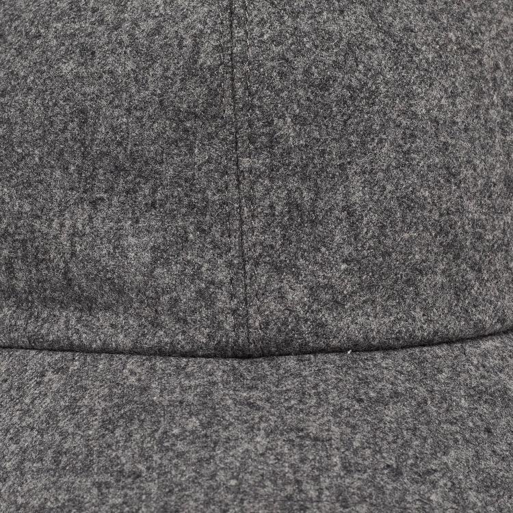 Pre Owned Brunello Cucinelli Grey Wool Baseball Cap L