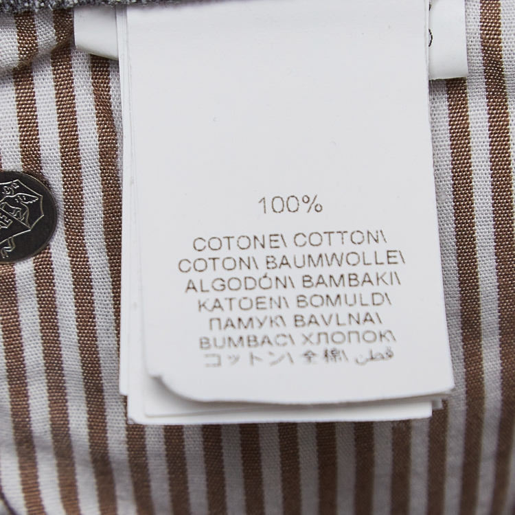 Pre Owned Brunello Cucinelli Grey Denim Traditional Fit Jeans XL Waist 36''