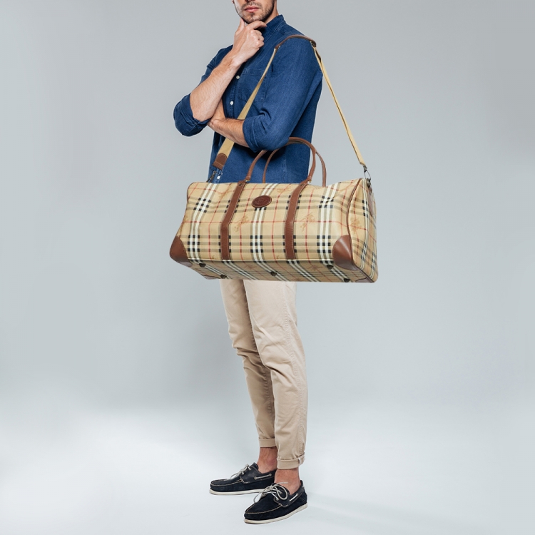 Burberry duffle best sale bag mens