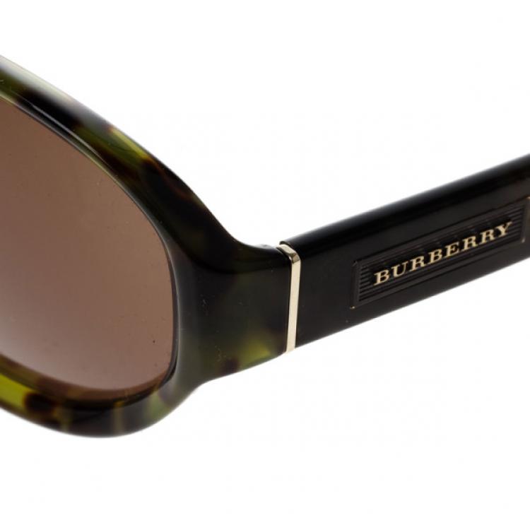 Pre Owned Burberry Tortoise Frame 4113 Polarised Men's Sunglasses