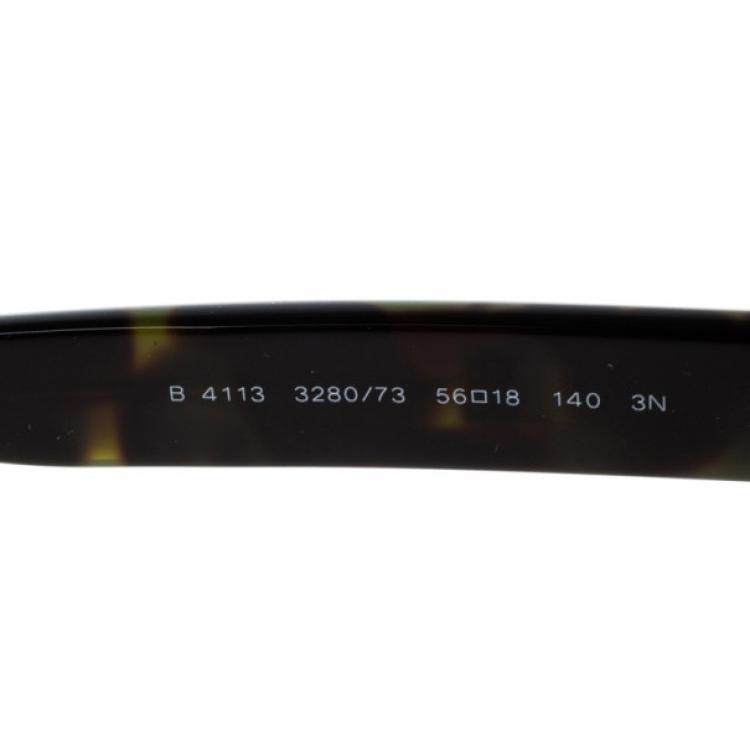 Pre Owned Burberry Tortoise Frame 4113 Polarised Men's Sunglasses