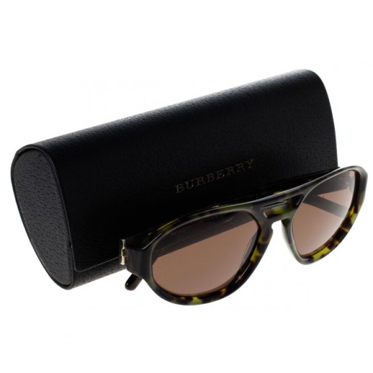 Pre Owned Burberry Tortoise Frame 4113 Polarised Men's Sunglasses