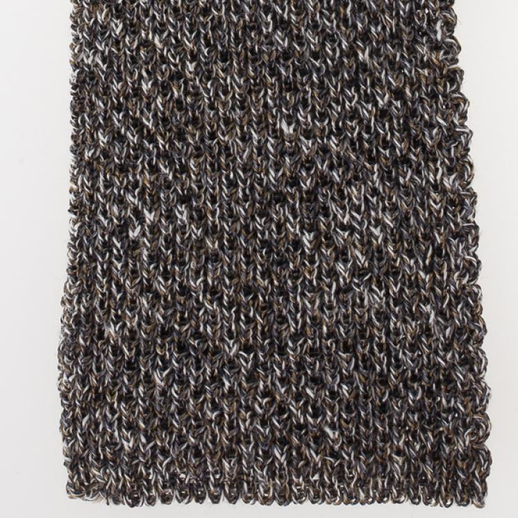 Pre Owned Burberry Grey Knitted Silk Tie