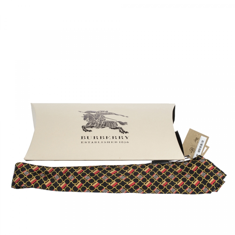 burberry black skinny tie