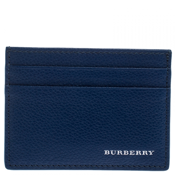 Burberry Blue Leather Card Holder Burberry | TLC
