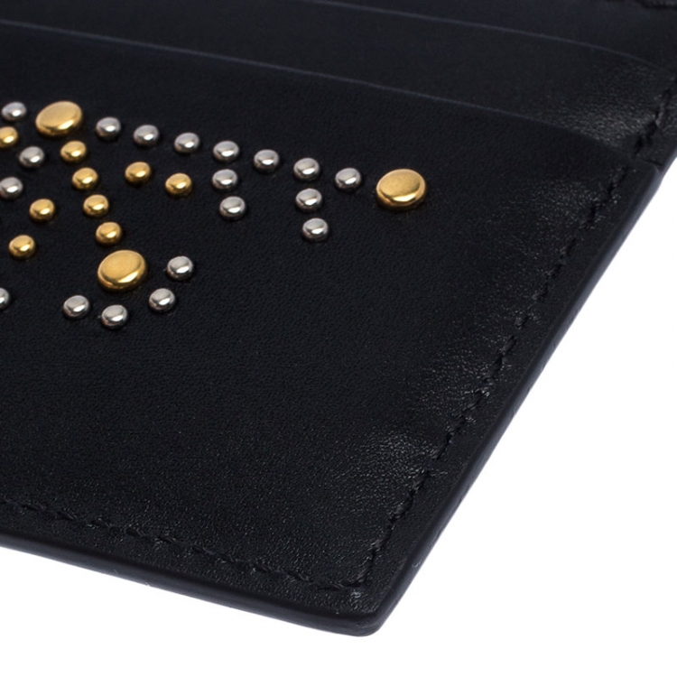 Pre Owned Burberry Black Leather Sandon Card Holder