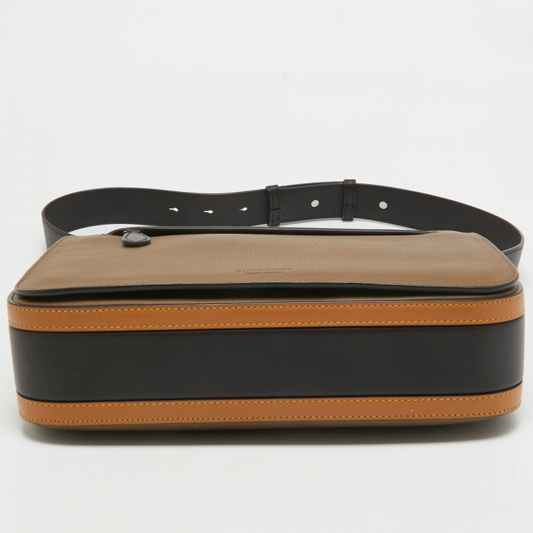 Pre Owned Burberry Multicolor Leather Small Olympia Messenger Bag
