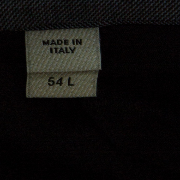 Pre Owned Burberry London Grey Melange Wool Tailored Suit XXL