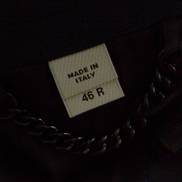 Pre Owned Burberry London Navy Blue Wool and Mohair Tailored Suit S
