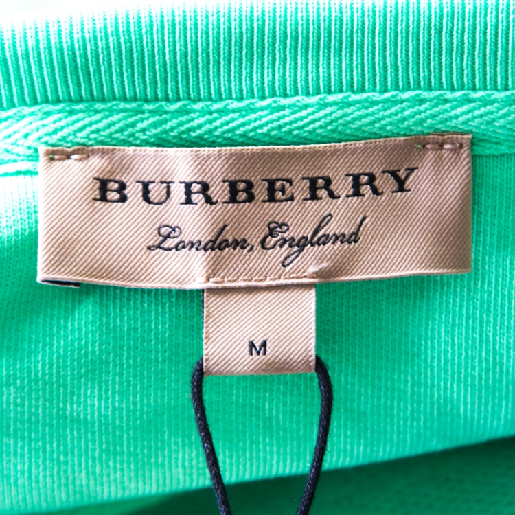Pre Owned Burberry Bright Apple Green Doodle Print Madon Sweatshirt M