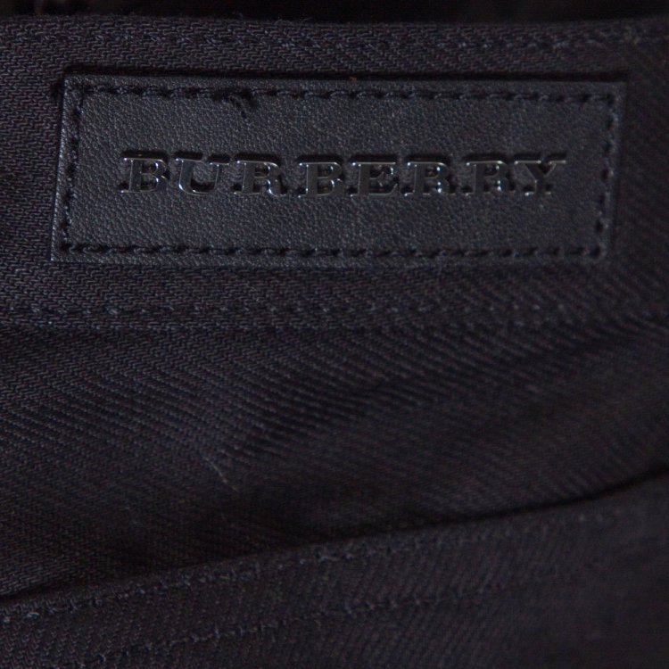 Pre Owned Burberry Black Denim Slim Leg Steadman Jeans S