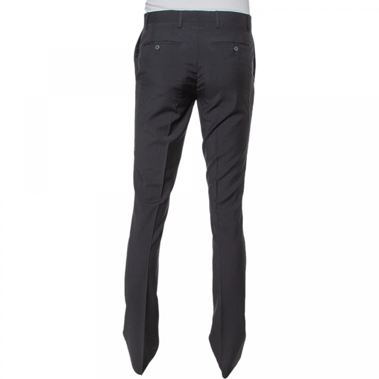 Pre Owned Burberry Black Wool Millbank Tailored Trousers S 