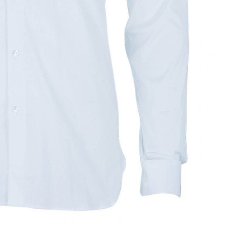 Pre Owned Burberry White Tailored Fit Men's Shirt EU38