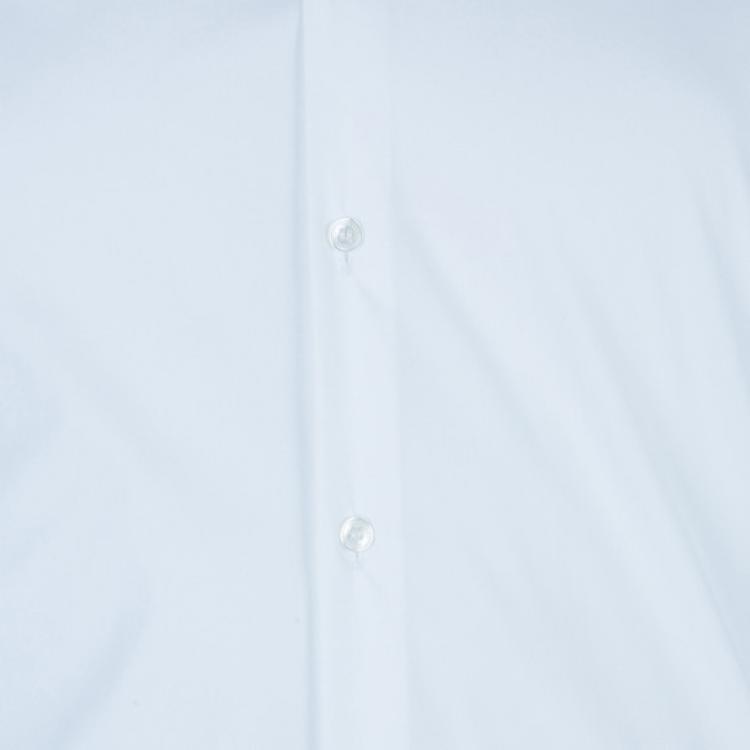 Pre Owned Burberry White Tailored Fit Men's Shirt EU38