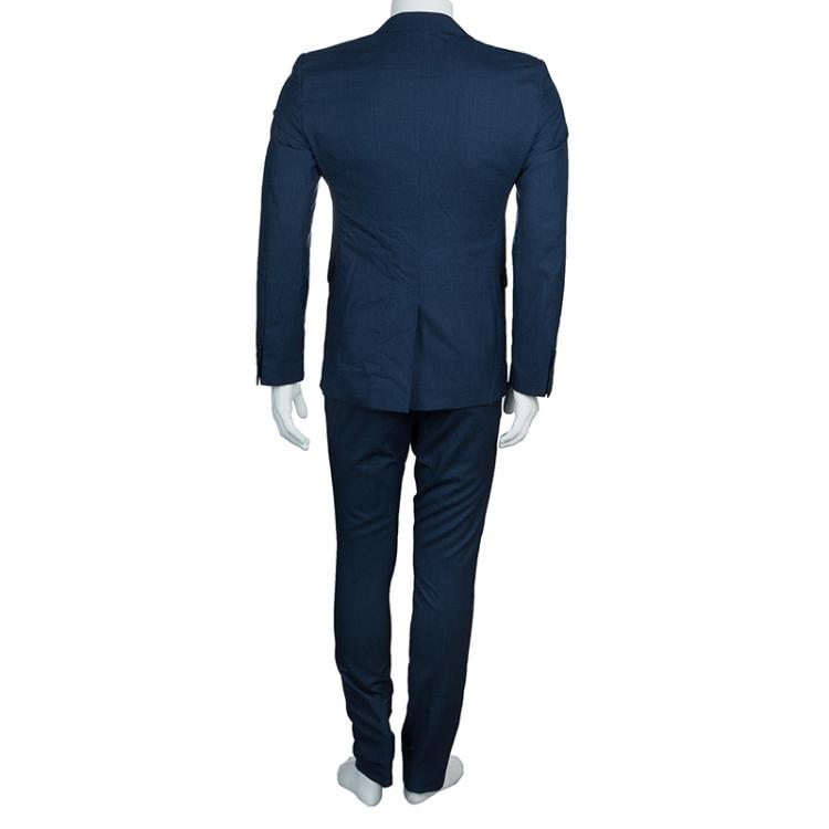 Pre Owned Burberry Blue Regular Fit Tailored Suit M