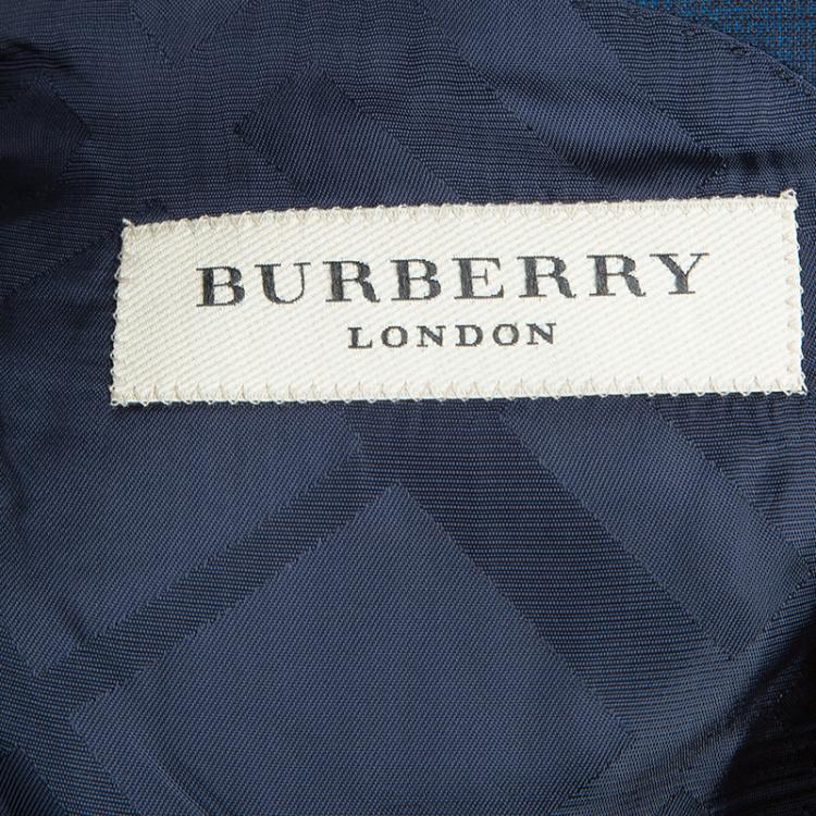 Pre Owned Burberry Blue Regular Fit Tailored Suit M